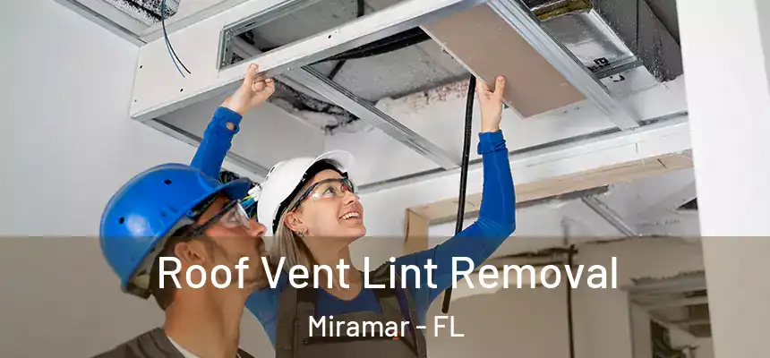 Roof Vent Lint Removal Miramar - FL
